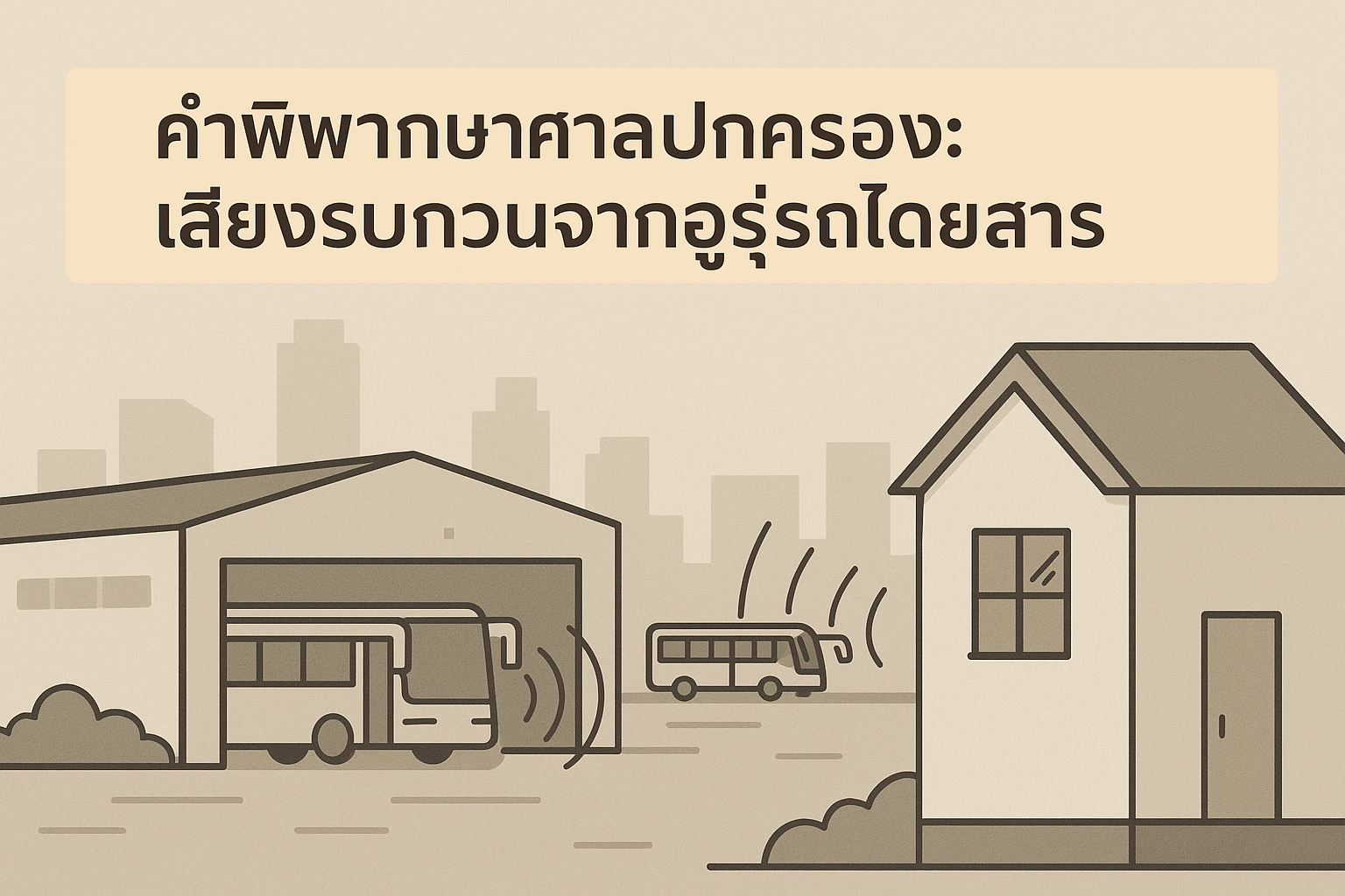 คำพิพากษาศาลปกครอง: รำคาญจากเสียงรถโดยสารและแรงสั่นสะเทือนในที่อยู่อาศัย